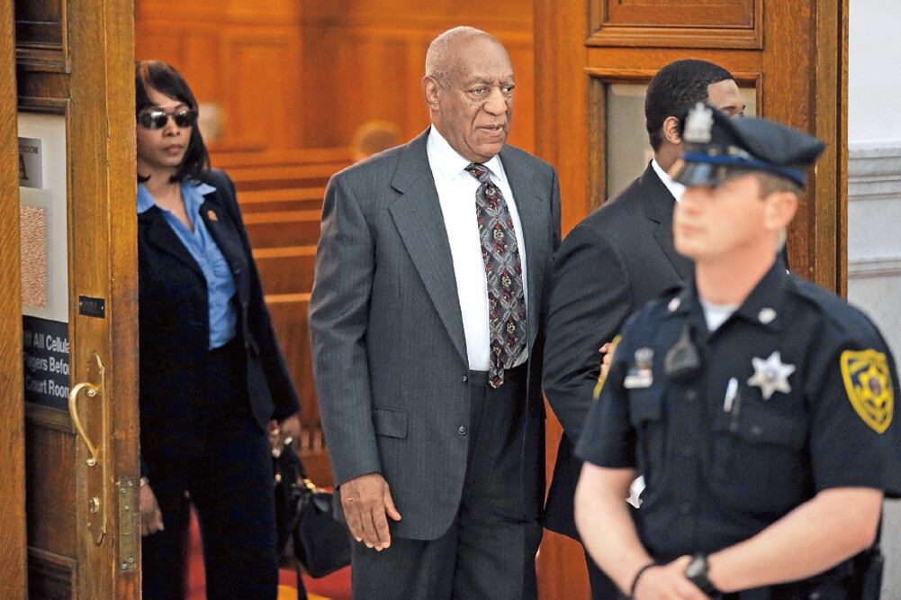 El comediante al salir del juzgado del Condado de Montgomery (MATT ROURKE. EFE)