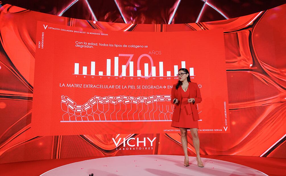 La fórmula de Collagen 16 ha sido desarrollada tras el análisis de más de 8,900 moléculas para lograr una solución antiedad de alta eficaci. Foto: Yaretzy Osnaya EL UNIVERSAL