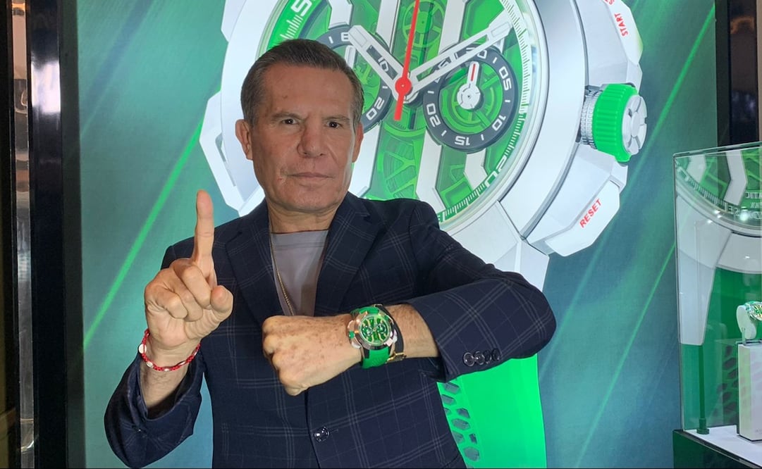 Julio César Chávez durante la presentación del reloj Jacob & CO - FOTO: Edgar Enríquez / El Universal