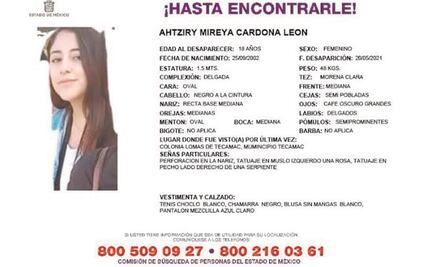 Tras 9 días de búsqueda, hallan a joven sin vida