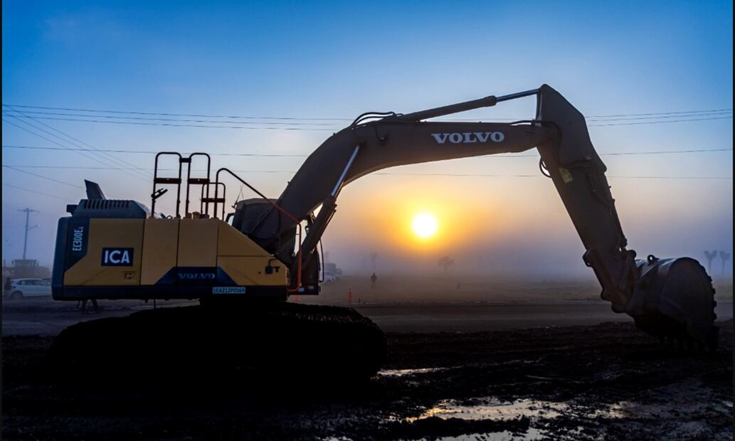 Trabajadores iniciaron con la construcción del Tren del Norte en el municipio de Salinas Victoria, Nuevo León, el 9 de septiembre de 2025. Foto: especial
