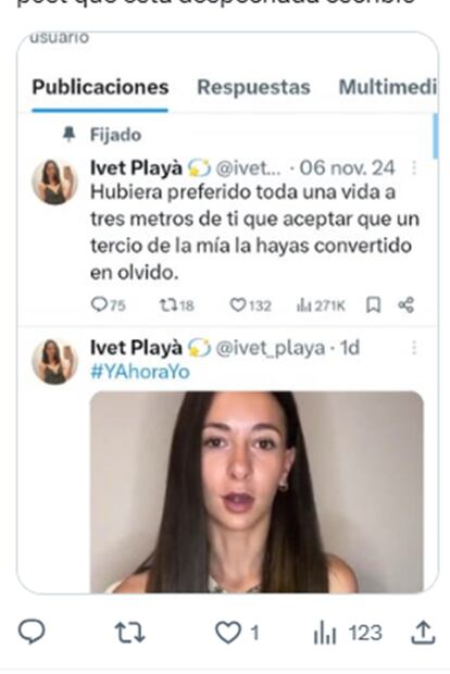 Ivet Playà publicó en su cuenta de X, un día después de que Alejandro Sanz y Candela Márquez compartieran su primera foto juntos en redes.
Foto: X