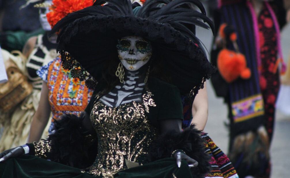 El Desfile de Día de Muertos concluyó en la Plaza de la Constitución.
Foto: Fernanda Zamora/El Universal