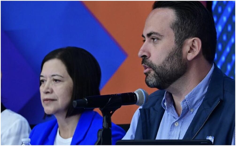 Aldo Márquez Becerra y Juana de la Cruz Martínez fueron electos como presidente y secretaria general del PAN (20/11/2024). Foto: Especial