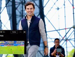TV Azteca "presume" que Checo Pérez vio su transmisión; el volante mexicano no oculta su pasión por América