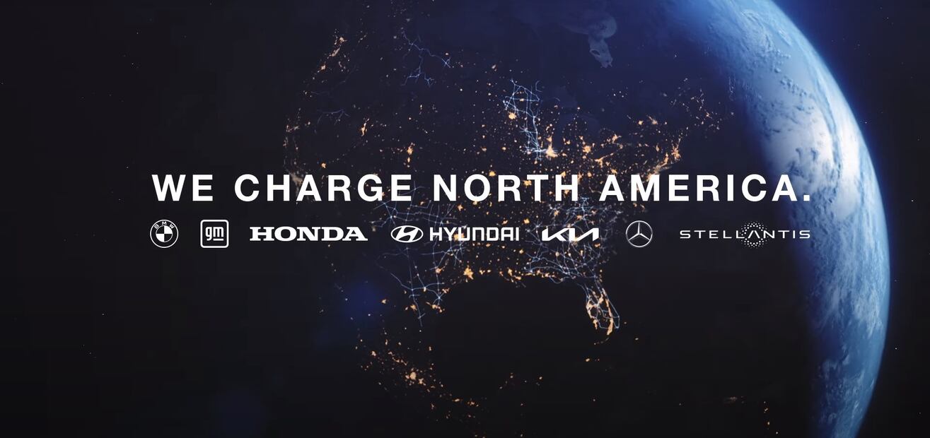 Siete marcas se juntaron para crear una red universal de carga en Norteamérica.
