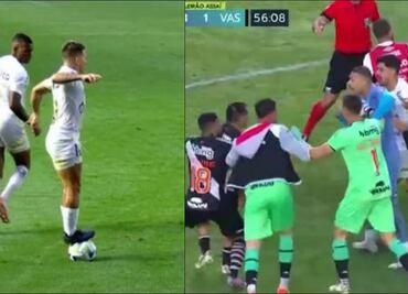 VIDEO: Exjugador de la Liga MX provoca fuerte altercado en Brasil por pararse sobre el balón