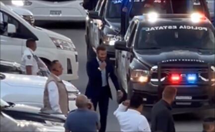 VIDEO: El increíble gesto de David Beckham con un policía en Monterrey