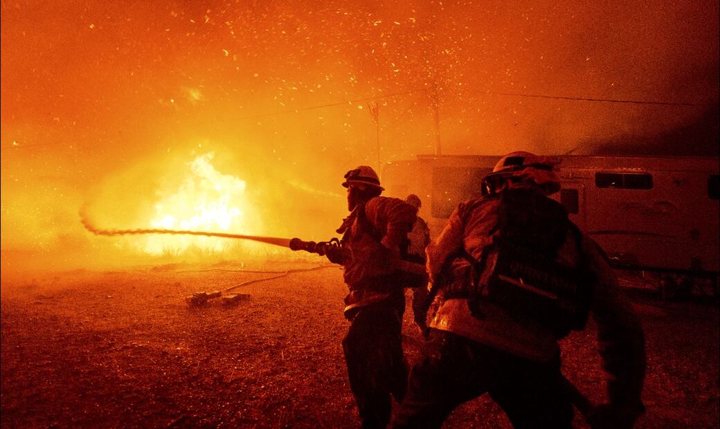 Incendio Hughes en Castaic, California, el miércoles 22 de enero de 2025. Foto: AP