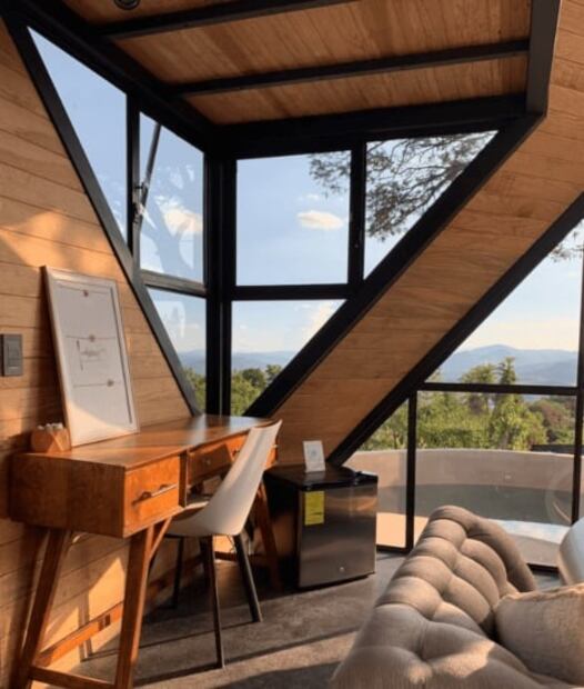 Cuánto cuesta dormir en las cabañas geométricas de Tepoztlán