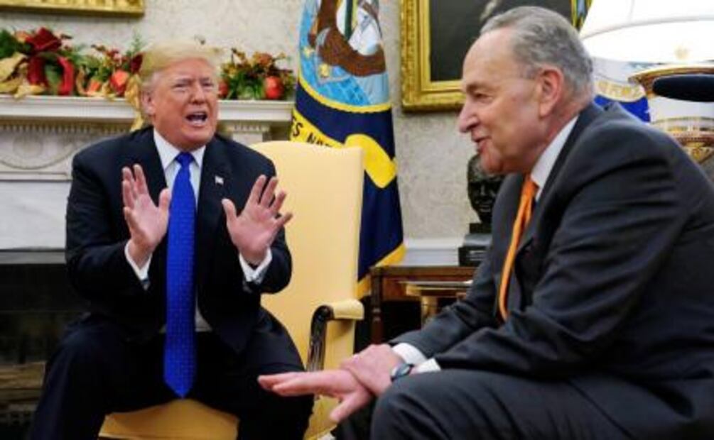 Trump exige fondos para el muro en tensa reunión con demócratas