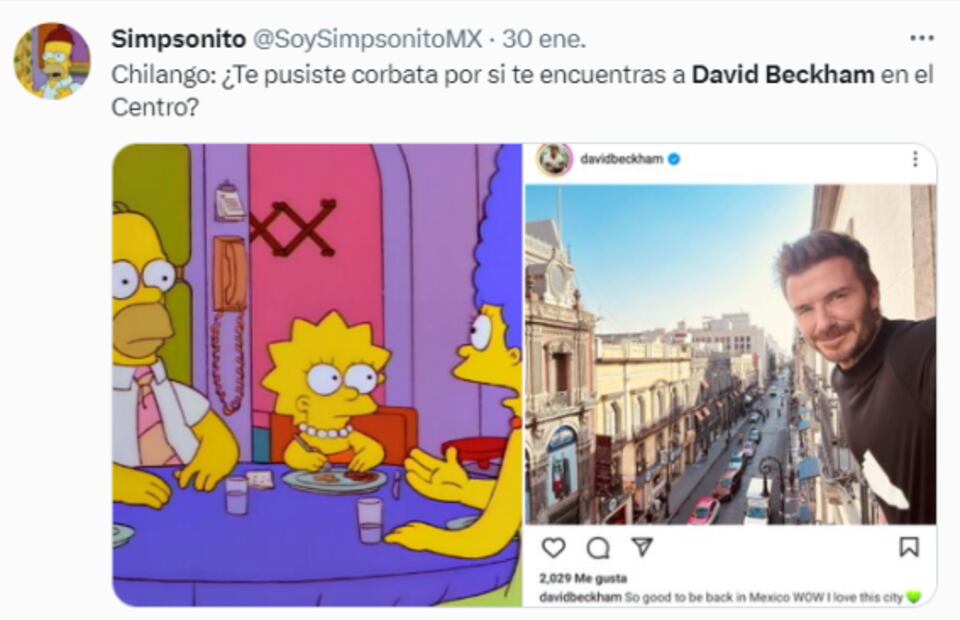 David Beckham es víctima de los memes por su visita a la CDMX