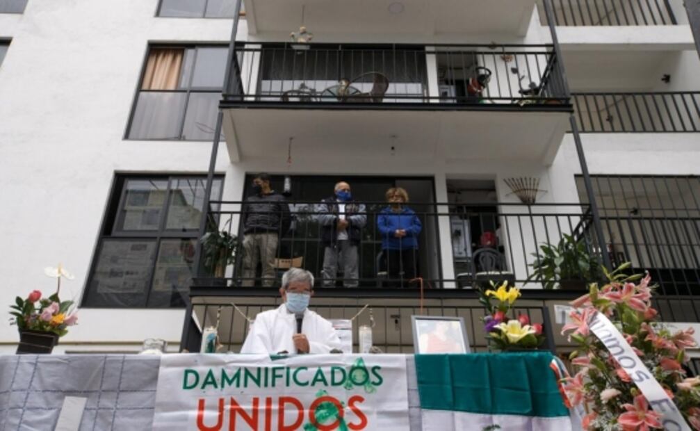 Damnificados de Multifamiliar Tlalpan recuerdan a fallecidos en sismo de 2017