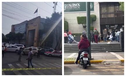 Riña por paro en el TSJ-CDMX; denuncian intento de desalojo con golpeadores