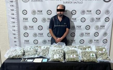 Decomisan 700 kilos de marihuana en camión en Coahuila; detienen al conductor