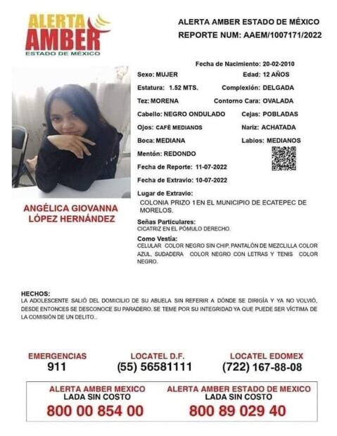 Bloquean avenida Central por desaparición de niña de 12 años; la habrían contactado por juego de Facebook