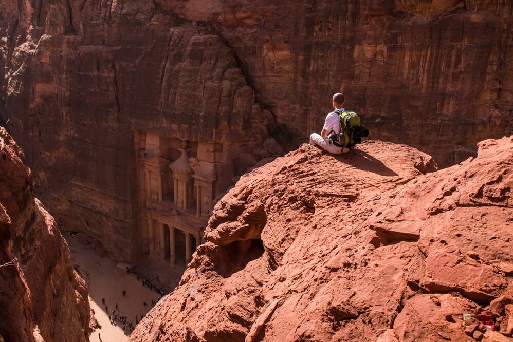 El Tesoro es la edificación más fotografiada de Petra. (Foto: iStock)