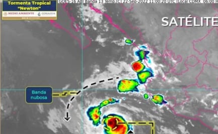 Se esperan lluvias muy fuertes en Colima y Jalisco por paso de la tormenta tropical Newton