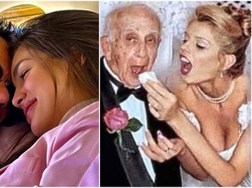 Diferencia de edad entre Marc Anthony y Nadia Ferreira genera memes tras su boda