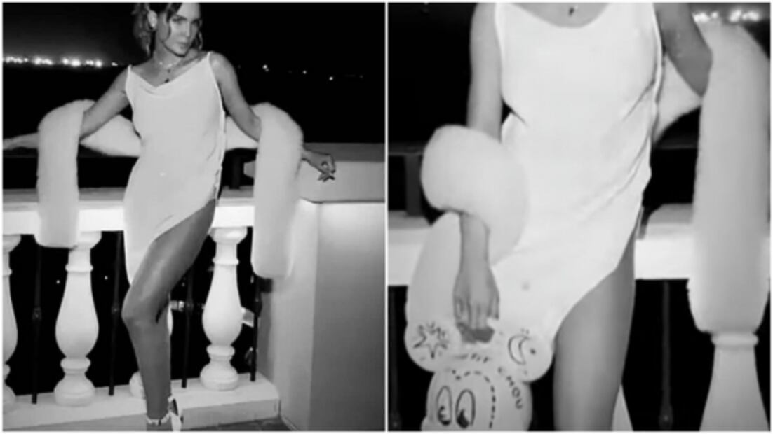 El sexy vestido lencero con el que Belinda incendió las redes