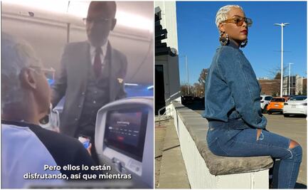 ¿"Disruptiva"? Sobrecargo regaña a Bobbi Storm por cantar en pleno vuelo: VIDEO