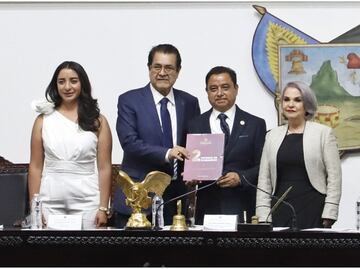 Secretario de gobierno de Hidalgo presenta segundo informe de gobierno de Julio Menchaca Salazar