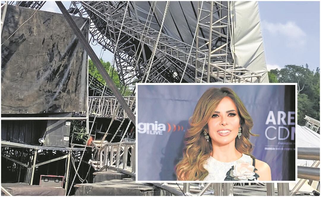 Trevi improvisa show alterno, al colapsar escenario en Xalapa