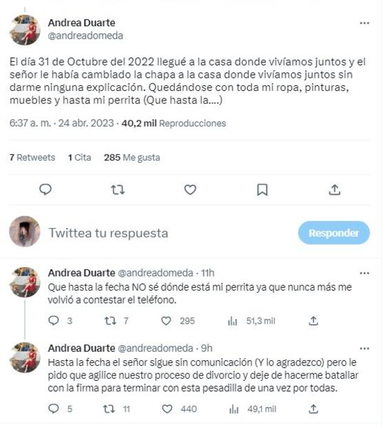 Denuncia esposa de Bryan Andrade