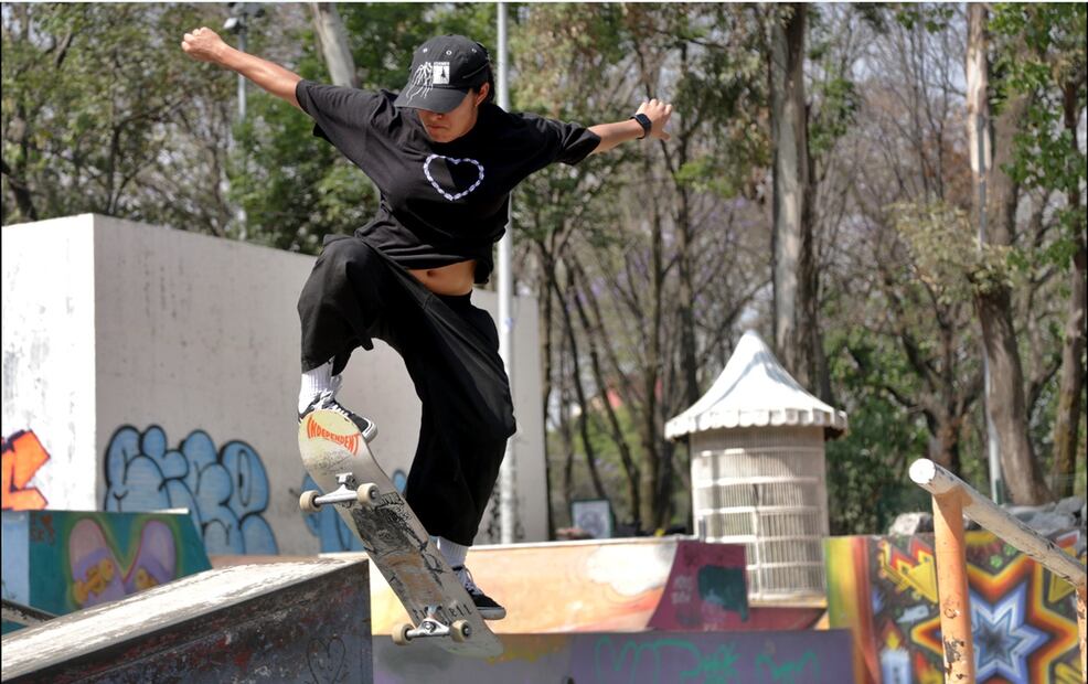 Itzel Granados es una de las “skate girls” más fuertes en México. Foto: Carlos Mejía/EL UNIVERSAL