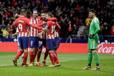"Atleti" viene de atrás y derrota a la Real Sociedad