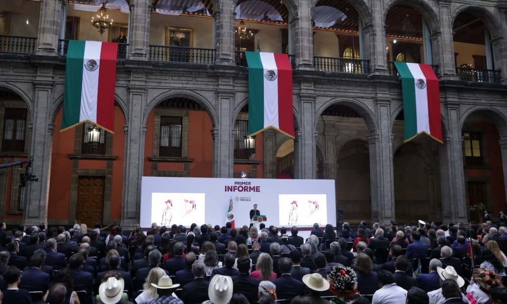 Ciudad de México 1 septiembre 2025 Primer informe de gobierno de la presidenta Claudia Sheinbaum Pardo en Palacio Nacional. Foto: Fernanda Roja / EL UNIVERSAL