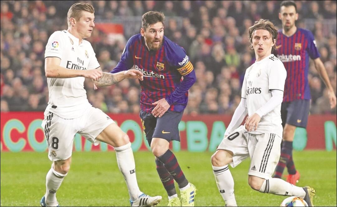 Messi ante los "Merengues". Foto Reuters