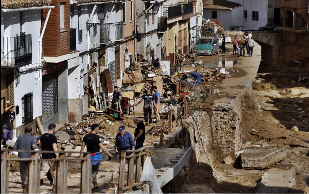 Inundaciones en Valencia, España. Foto: EFE