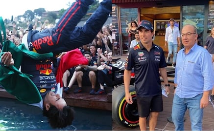 F1: De la vez que Checo Pérez y Felipe Calderón festejaron en una alberca después del  Gran Premio de Mónaco 