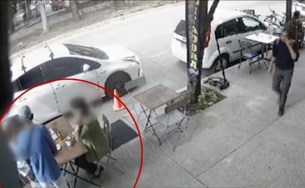 En menos de 20 segundos asaltan con arma de fuego a comensales de restaurante en la Condesa