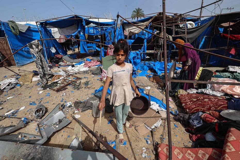 Crisis humanitaria en Gaza. Foto: AFP