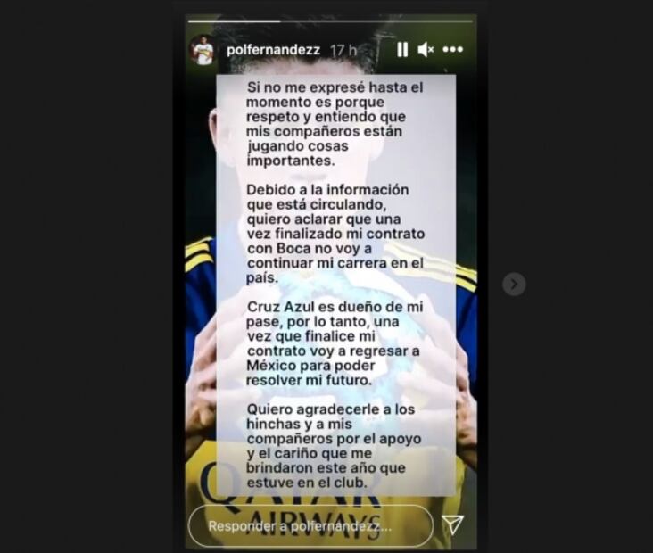 "Pol" Fernández obligado a regresar a Cruz Azul