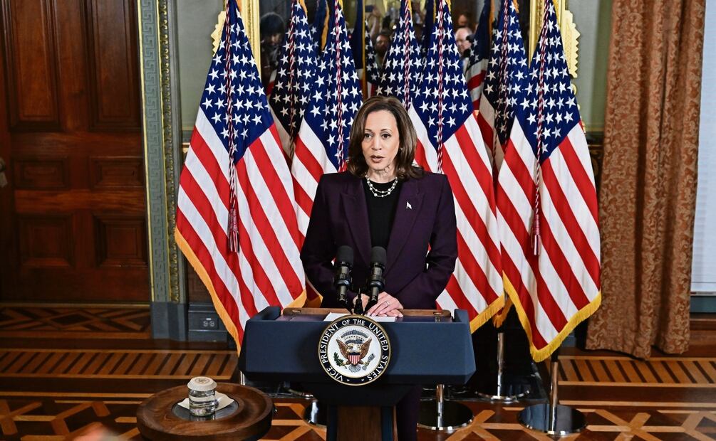 Kamala Harris, vicepresidenta estadounidense en Washington. Foto: Kenny Harris / EFE