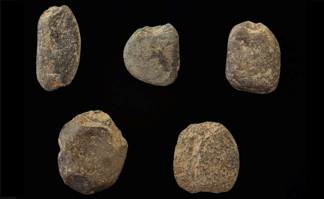 Los lastres de caliza, que pesan entre 14 y 52 gramos y tiene un diámetro de 37 a 56 milímetros. Foto: AFP