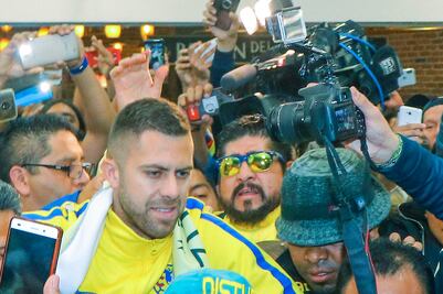 Ménez acudió al entrenamiento del América