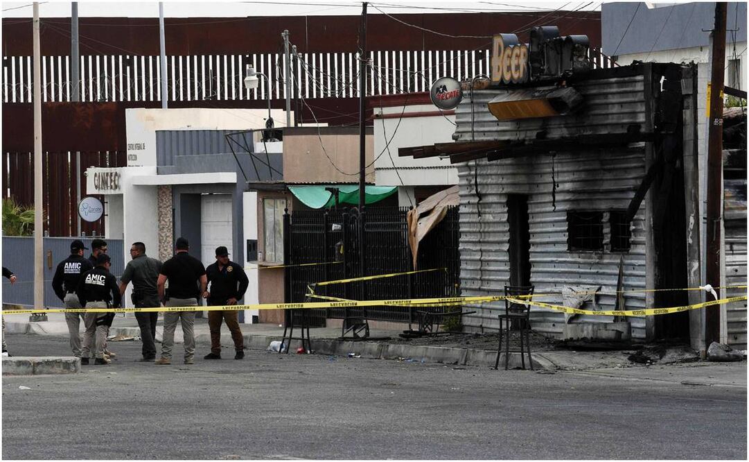 Sube a 12 los muertos en bar Beer House de San Luis Río Colorado. Foto: Alberto De la Hoya/ AFP
