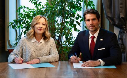 Eduardo Verástegui y primera ministra de Italia firman convenio contra la trata y explotación sexual de niños