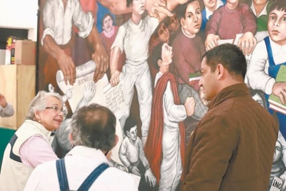 Incluyen en mural de Segob a fuerza política de Pedro Haces