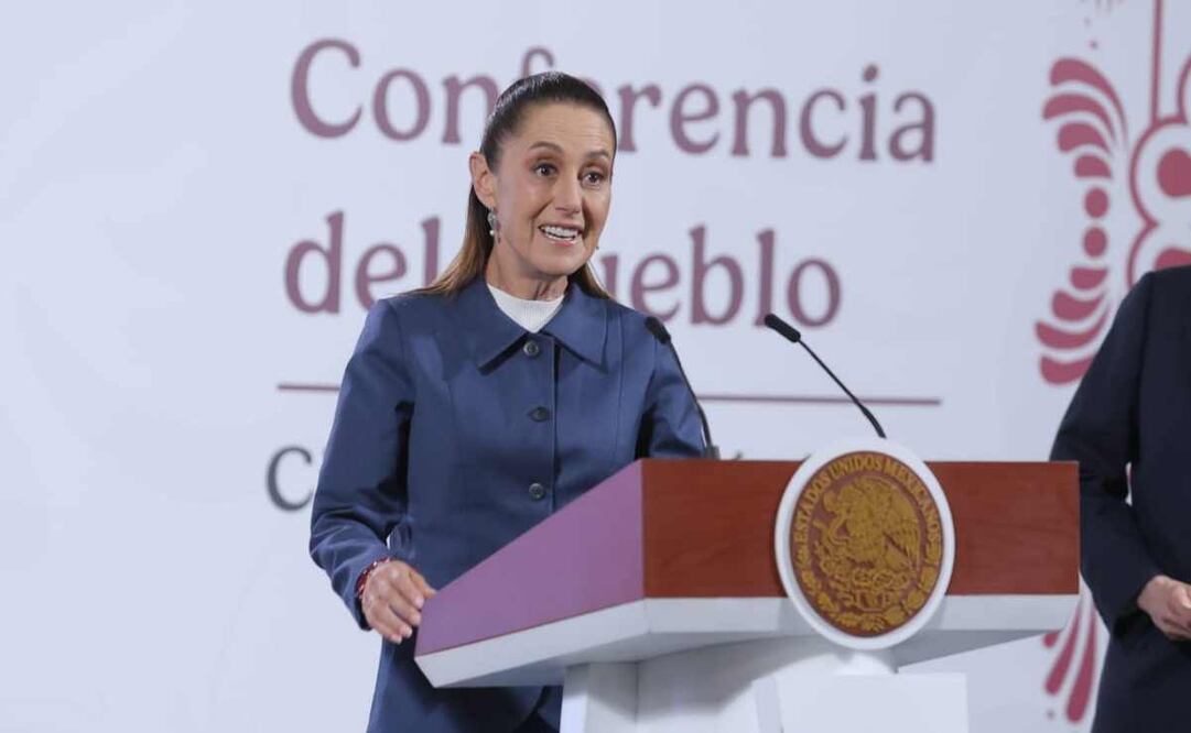 La presidenta durante la mañanera de este 2 de septiembre del 2025. Foto: Gabriel Pano / EL UNIVERSAL.