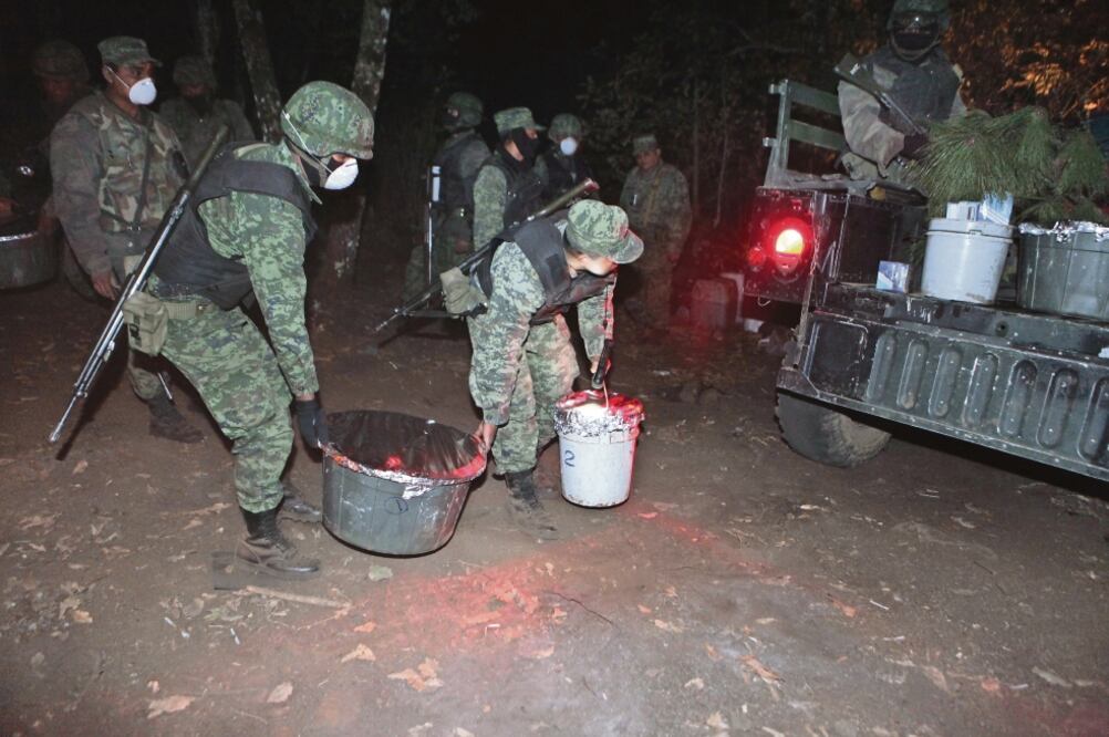 Las fuerzas se seguridad de México contarán con mejor equipo para desmantelar los laboratorios clandestinos, donde se fabrican drogas sintéticas. (ARCHIVO EL UNIVERSAL)