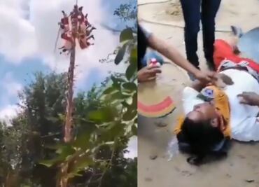 Voladores de Papantla son atendidos en hospitales tras caída en Veracruz; 4 presentan fracturas y otro tiene lesiones graves