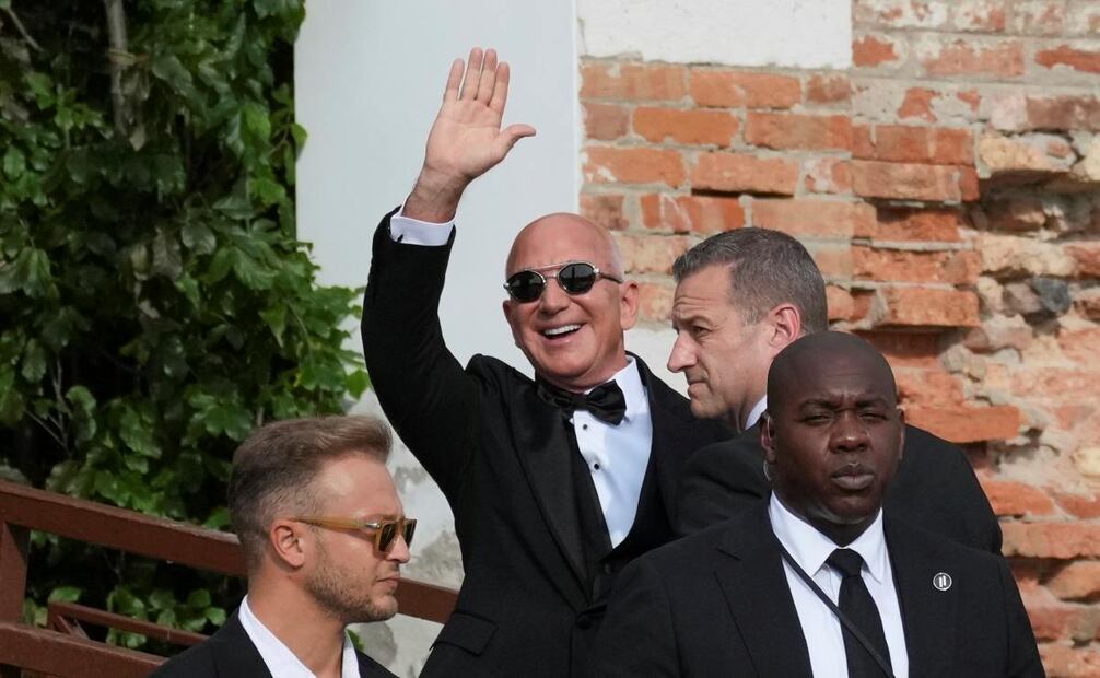 Boda de Jeff Bezos y Lauren Sánchez en Venecia, Italia. (27/06/25) Foto: AP
