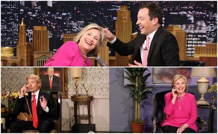 Jimmy Fallon prueba si el cabello de Hillary Clinton es real