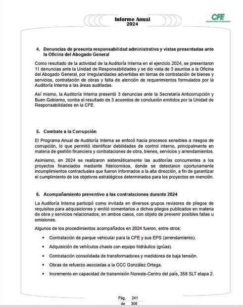 Las auditorías internas no son las únicas que encontraron irregularidades en las labores e inversiones de la CFE, pues también la Auditoría Superior de la Federación reveló pagos indebidos.