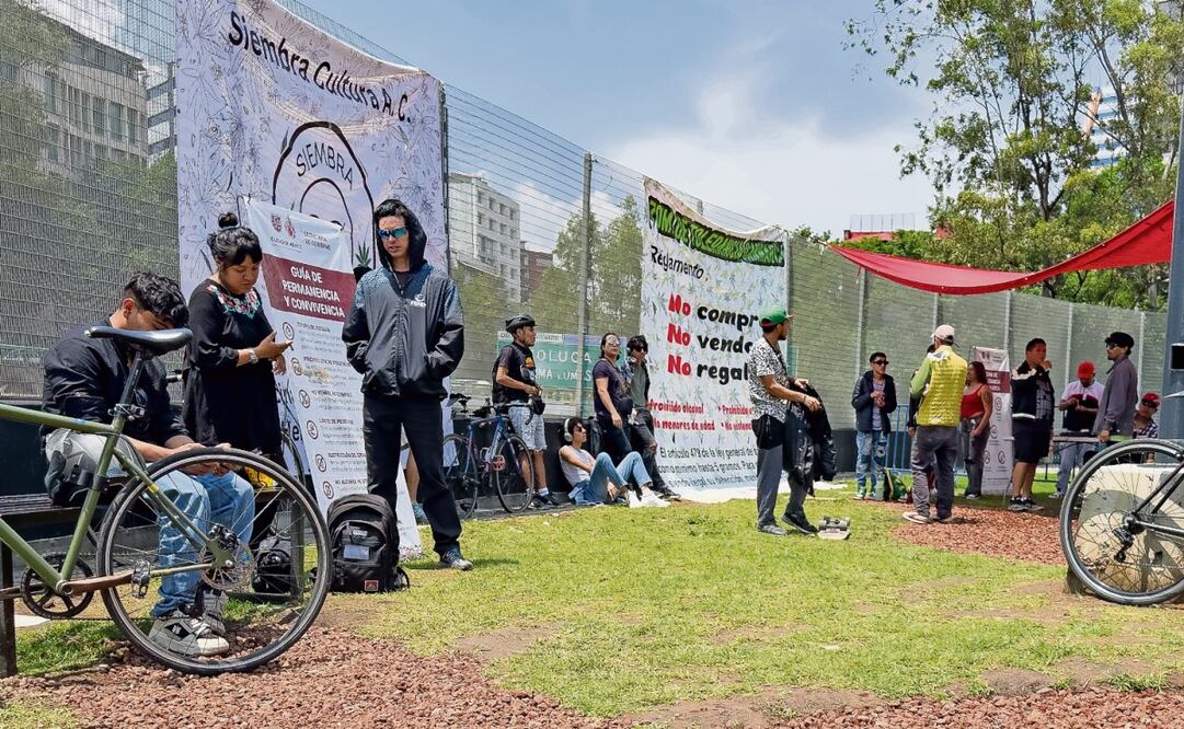 En algunas zonas de tolerancia se observaron personas que comercializan dosis de mariguana, pese a la prohibición de hacerlo. Foto: Hugo Salvador / EL UNIVERSAL